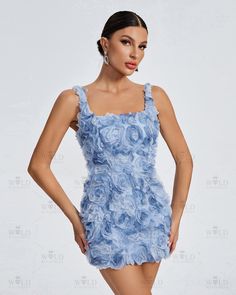 Get ready to turn heads in our Floral Applique Corset Mini Dress! This dress features elegant floral appliques and a corset design, creating a flattering silhouette. With a touch of blue and black, this dress will add a pop of color to your wardrobe. Perfect for any occasion, feel confident and stylish in our dress. Our Style No.ZNSBA1062 Polyester Height - 68.9"/175cm Bust - 34.6"/88cm Waist - 25.6"/65cm Hips - 36.6"/93cm and wears size S About Wholesale/Dropshipping, please contact us! Note: C Applique Corset, Corset Design, Corset Mini Dress, 70 Dress, Floral Applique, Elegant Floral, Blue And Black, Feel Confident, Appliques