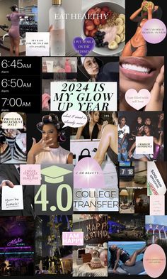 a collage of photos with the words college transferer on them and images of women