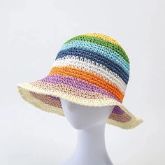 Shade yourself from the sun and turn heads with this one-of-a-kind SUNNI DAY Crochet Straw Hat! Featuring an eye-catching array of warm hues, this whimsical hat is sure to add some fun to any outfit and give your look a unique bohemian touch! Hot days never looked so good! Size M (56-58)cm Bohemian Multicolor Cotton Yarn Sun Hat, Multicolor Cotton Yarn Hat, One Size, Multicolor Brimmed Cotton Yarn Hat, Multicolor One Size Cotton Yarn Hat, Colorful Spring Bucket Hat For Beach, Multicolor Straw Hat For Spring Festival, Whimsical Adjustable Beach Hat, Multicolor Spring Festival Straw Hat, Spring Festival Multicolor Straw Hat