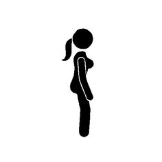 a black and white drawing of a woman's body in the shape of a female