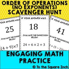 engaging math practice packet for students to use