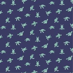 a blue and green turtle pattern on a dark background