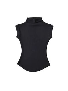 Streetwear Basics, Sleeveless Turtleneck Top, Female Streetwear, Turtleneck Sleeveless, Sleeveless Turtleneck, Solid Clothes, Turtle Neck Top, Sleeveless Tshirt, Streetwear Women