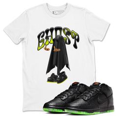 Free domestic shipping on all orders over $60! Drip Gear Zone's unique sneaker matching shirts for your sneakers. A place for Sneakerheads and Hypebeasts to get a sneaker tees to perfectly match their drip.Ghost Gang t-shirt design was made to superbly match your kicks. Shop our Drip Gear Zone collection now to find the best sneaker shirts and Jordan outfits. We have a lot of high-quality sneaker match shirts and more. 100% Cotton [Black,White] 90% Cotton / 10% Polyester [Heather Grey] 50% Cotton / 50% Polyester [Safety Green] Hoodie/Sweatshirt - 80% Cotton / 20% Polyester Hip Hop Halloween Streetwear Top, Casual Halloween Streetwear Shirt, Hip Hop Black Tops For Halloween, Halloween Character Print Tops For Streetwear, Halloween Streetwear Cotton Shirt, Spooky Character Print Top For Streetwear, Casual Glow In The Dark Tops For Streetwear, Spooky Halloween Streetwear Shirt, Halloween Streetwear Shirt With Sublimation Print