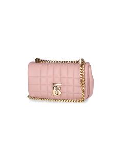 100% Lamb Leather | Burberry Women's Lola Crossbody Bag in Pink | FW23/24 Life In Pink, Ladies Clutch, Burberry Women, Luxury Retail, Burberry Bag, Functional Design, Plaid Pattern, Luxury Boutique, Luxury Branding