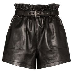 Short Cuir, Black Leather Shorts, Black High Waisted Shorts, Couture Mode, High Waist Shorts, Black High Waist, Mini Shorts, Designer Shorts, Leather Shorts