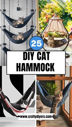 25 diy cat hammock ideas that are easy to make