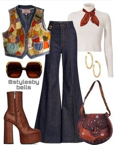 Outfit Retro, Earthy Outfits, 70s Inspired, 70s Fashion