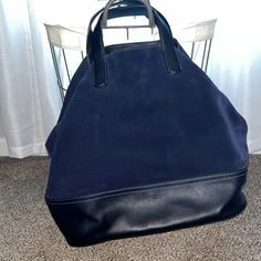 Giorgio Armani Large Bag Navy Suede And Leather Brand New! Bag Can Be Multiple Sizes Due To The Various Straps. Please Look At Images For Specific Size. Comes With An Extra Long Strap (44inches At Its Shortest) Please Let Me Know If You Have Any Questions. Will Ship Same/Next Day! Reasonable Offers Will Be Accepted Designer Navy Shopping Bag, Designer Navy Shoulder Bag For Shopping, Blue Formal Bucket Bag, Formal Blue Bucket Bag, Navy Leather Shoulder Bag With Detachable Handle, Navy Leather Bags With Detachable Handle, Luxury Navy Tote Shoulder Bag, Luxury Navy Leather Shoulder Bag, Evening Blue Shoulder Bag With Leather Handles