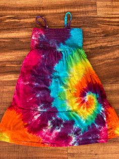 Hippie Hand Dyed Dresses For Spring, Hand Dyed Multicolor Summer Dress, Multicolor Hand Dyed Summer Dress, Spring Multicolor Hand Dyed Dresses, Hand Dyed Multicolor Dresses For Festival, Hand Dyed Multicolor Dress For Festival, Tie Dye Cotton Sundress, Cotton Tie Dye Sundress, Dye Shoes