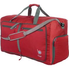 New Product Large Duffle Bag For Travel: 80l Capacity, Weighs 1.5 Lbs, Measures 11" X 15" X 27", Folds To 12.6" X 11.8" X 1.5. Use As Main Luggage, Weekender Bag, Sports Gear Storage, Camping Bag, Extra Shopping Bag Or Even As Hospital Bag. Weighs 75% Less Than Luggage! Durability: Heavy Duty Duffle Bag With Detachable Padded Shoulder Strap, 2 Bag Handles, Secure Pockets, 2-Way Zippers, Break-Resistant Pullers, Quality Buckles And Clips. High Quality Waterproof Duffel Bag In Different Colors. Co Red Duffle Bag With Luggage Sleeve For Weekend Trips, Functional Red Luggage For Travel, Red Travel Duffle Bag With Luggage Sleeve, Red Duffle Bag With Luggage Sleeve For Travel, Functional Red Travel Luggage, Functional Red Travel Bag For Outdoor Activities, Functional Red Duffle Bag For Travel, Functional Red Travel Bag With Luggage Sleeve, Red Duffle Bag With Luggage Sleeve For Overnight Trips