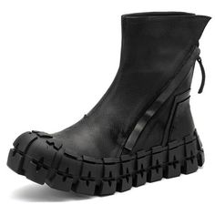 Introducing the latest style of boot to hit the streets: Cyberpunk Tech Wear Boots. These autumn-inspired thick soled ankle boots are made from genuine leather and feature a Chelsea boot design with a street motorcycle boot platform. Luxurious and eye-catching, these boots are perfect for making a statement this season. So don't wait any longer, order your pair of Cyberpunk Tech Wear Boots today ! Cyberpunk Tech, Motorcycle Boot, Tech Wear, Street Motorcycle, Boot Design, Botas Chelsea, Autumn Inspired, Motorcycle Boots, Designer Boots