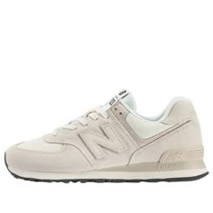 New Balance 574 U574OF2 (SNKR/Unisex/Low Top/Non-Slip/Wear-resistant) Beige Shoes Outfit, Mens New Balance 574, New Balance Outfit, Trendy Shoes Sneakers, Preppy Shoes, Pretty Shoes Sneakers, Cream Shoes, Cute Sneakers, New Balance 574