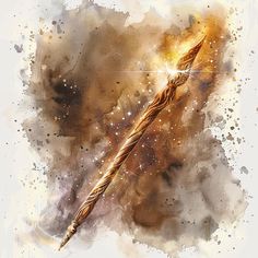 a painting of a harry potter wand