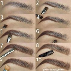 Machiaj Smokey Eyes, Makeup Contouring, How To Do Eyebrows, Bentuk Alis, Contouring Makeup