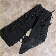 Nyc Tripp Lock Up Pants Tripp Pants Outfit, Tripp Jeans, Trip Pants, Class Pants, Tripp Pants, Black Flare Jeans, Black Denim Pants, Adam Black, Army Pants