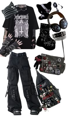 Fire Clothes, Emo Style, Alternative Outfits, Dream Style, Really Cute Outfits, Edgy Outfits