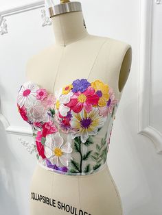 Embroidered Floral Corset Top, Wedding Corset, Floral Wedding Dress, Flower Corset, Sheer Corset - Etsy Spring Wedding Corset With Sweetheart Neckline, White Wedding Corset For Spring, Spring Wedding Overbust Corset, Sleeveless Corset For Spring Wedding, Sleeveless Spring Wedding Corset, Strapless Spring Wedding Corset, Spring Wedding Corset With Boned Bodice, Flower Corset Top, Flower Corset