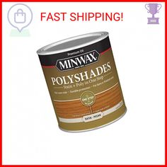 Welcome Minwax PolyShades Wood Stain + Polyurethane Finish – Quart, Pecan, Satin - POLYSHADES WOOD STAIN – Minwax PolyShades is an oil-based wood stain and poly in one. It enhances wood grain by combining beautiful, rich color and long-lasting polyurethane protection in one easy step. - REDUCE FINISHING TIME – This one-step wood finish can be used over polyurethane finishes, so you can change the color of your wood surface without removing the existing finish. Use on bare or already-finished wood. - BEAUTIFUL RESULTS – This beautiful wood stain provides a rich finish with a satin sheen. It offers a classic, warm brown color that looks great on a variety of projects. Recommended uses: furniture, woodwork, doors, cabinets & accessories. - EASY TO USE – Simply give the wood a light sanding wi Minwax Polyshades, Wood Stain, Wood Surface, Warm Brown, Stain Colors, Sanding, Easy Step, Staining Wood, Wood Finish