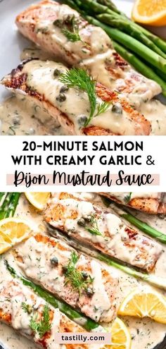 20 minutes is all you need to prepare this gourmet-style Salmon filet with Creamy Garlic Dijon Sauce. Garlic Dijon Sauce, Dijon Mustard Sauce, Best Salmon Recipe, Dijon Sauce, Seafood Dish Recipes, Sauce For Salmon, Mustard Salmon, Simple Pantry, Salmon Dinner