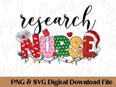 research nurse svg and svg digital file