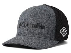 Columbia Columbia Mesh Ballcap - Caps : Grill Heather/Black : The Columbia Columbia Mesh Ballcap offers unsurpassed comfort for an all-day wear. Omni-Shade Sun Protection technology helps block damaging UV rays from reaching your skin, allowing for more carefree hours in the sun. Flexfit fitted cap for optimum comfort. Ventilated back for added breathability. 55% polyester, 43% cotton, 2% spandex. Imported. Measurements: Circumference: 23 in Brim: 2 3 4 in Product measurements were taken using s Black Flat Brim Baseball Cap For Outdoor Activities, Black Flat-brimmed Baseball Cap For Outdoor Activities, Black Breathable Six-panel Hat, Black Flat Bill Baseball Cap For Outdoor, Adjustable Charcoal Hat For Outdoor, Black Breathable Flat Brim Hat, Black Flat Brim Hat Breathable, Black Cap For Outdoor Activities, Black Fitted Baseball Cap For Outdoor