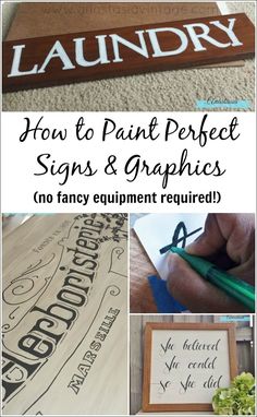 how to paint perfect signs and graphics no fancy equipment required