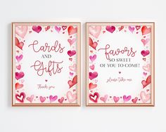 A Little Sweetheart Cards & Gifts Sign and Favors Sign Instant Download, February winter birthday or baby shower girl Valentine heart theme Our Little Sweetheart Baby Shower Ideas, A Sweetheart Is On The Way, A Little Sweetheart Is On The Way, February Baby Birthday