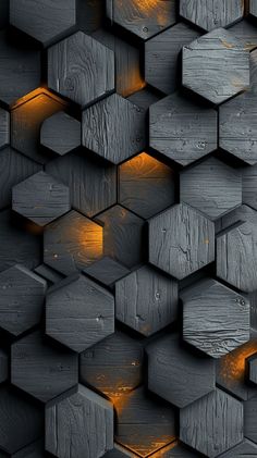 an abstract background made up of wooden planks with yellow light coming from the center