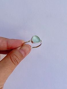 Handmade Seaglass Granulation Ring Sterling Silver Ring Ocean Jewellery Ocean Ring Seaglass Ring Handmade Gift - Etsy UK Ocean Ring, Ocean Jewelry, Nov 1, Ring Sterling Silver, Ring Handmade, Glow Up?, Up Styles, Christmas List, Sea Glass