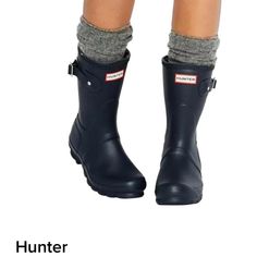 Brand New Without Box Hunters Women's Original Short Back Adjustable Rain Boots Sz 7 Hunters Short Boots, Hunter Womens Short Rain Boots, Short Rain Boots, Hunter Hunter, Boating Outfit, Wellington Boot, Mens Canvas Shoes, Hunter Shoes, Wellington Boots