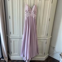 Questions? Leave A Comment Below! Promgirl Dresses, Prom Girl Dresses, Mauve Dress, Prom Girl, Leave A Comment, Color Purple, Prom Dresses, Size 4, Prom