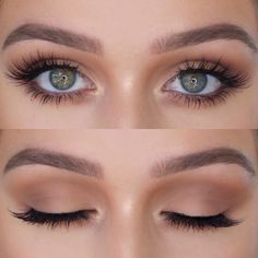 Wedding Makeup For Green Eyes, Eye Makeup Styles, Braut Make-up, Natural Wedding Makeup, Wedding Hair Makeup