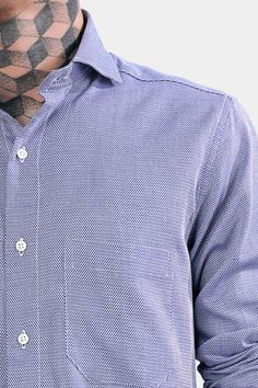 Whether you're dressing for a formal event or a stylish night out, this shirt's regular fit ensures you look and feel your best, exuding confidence and charm. Now get the best of comfort and fashion in one place. The sophistication and style of our Yonder Blue Dobby Textured Premium Giza Cotton Cutaway Collar Shirt captures attention wherever you go. Fused collar and cuffs, collar stand and flat felled side seams provide structure and stability to all our shirts. 100 % Premium Giza Cotton: Long Formal Summer Dress Shirt With Spread Collar, Summer Formal Dress Shirt With Spread Collar, Spring Formal Button-up Shirt, Formal Collared Dress Shirt For Summer, Summer Formal Collared Dress Shirt, Tailored Cotton Shirt For Spring, Slim Fit Dress Shirt For Semi-formal Summer Occasions, Slim Fit Dress Shirt For Semi-formal Summer Events, Spring Cotton Dress Shirt For Semi-formal Occasions