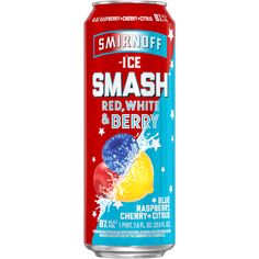 smushh red white and berry soda