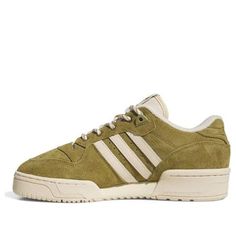 (WMNS) adidas originals Rivalry Low Tennis 'Green' IF6253 Green Adidas Sporty Sneakers, Green Adidas Low-top Running Shoes, Adidas Green Low-top Sneakers, Green Adidas Lace-up Skate Shoes, Green Adidas Sneakers With Synthetic Material, Adidas Rivalry Low, Stylish Sneakers, Adidas Originals, Tennis