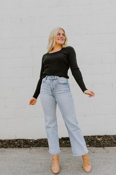 Our Astrid Top is a fitted ribbed square neck sweater. It is lightweight with long sleeves, and comes to the waist. Available in women's sizes: Small Medium Large Square Neck Sweater, Neck Sweater, Square Neck, Womens Sizes, Long Sleeves, Square, Long Sleeve, Clothes For Women, Black