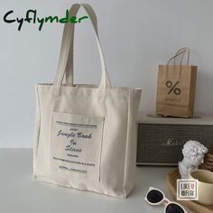 Cyflymder Women Canvas Shoulder Bag Jungle Book Printing Ladies Casual Handbag Tote Large Capacity Summer Travel Canvas Bag With Zipper Closure, Casual Beach Bag With Letter Print For Daily Use, Casual Beach Bag With Letter Print, Summer Bags With Pockets For Daily Use, Summer Daily Use Canvas Bag With Zipper, Summer Canvas Bag With Zipper For Daily Use, Summer Canvas Bag For Daily Use With Zipper Closure, Eco-friendly Travel Shoulder Bag With Letter Print, Everyday Summer Canvas Bag With Zipper Closure