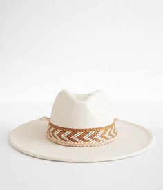 Fame Accessories Felt Panama Hat - Cream , Women's Ivory Banded hat Interior cinch tie band 3 3/4 brim One size fits most. 100% Polyester. Do not wash. Do not bleach. Do not tumble dry. Do not iron. Do not dry clean. Apparel & Accessories > Clothing Accessories > Hats Cheap Bohemian Hats For Rodeo, Luxury Short Brim Cowboy Hat For Summer, Cowgirl Hat Cream, Luxury Fedora Straw Hat For Country Events, Luxury Western Straw Hat With Short Brim, Luxury Western Style Sun Hat With Wide Brim, Luxury Western Style Sun Hat In Natural Color, Luxury Panama Hat With Short Brim For Ranch, Luxury Flat Brim Cowboy Hat For Beach