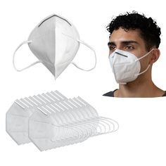 These KN95 protective masks have an ergonomic 3D design that offers 5 layers of protection and efficient filtering. Easy ear-loop design and adjustable nose clip for added comfort, these masks cover your nose and mouth for daily use and protection. It avoids unfiltered air directly entering into the face masks and makes breathing safe. These KN95 masks offer good ventilation, have comfortable elastic ear-loops, and one size fits most faces. Although designed with technical specifications, this i Kn95 Mask, Face Mask Aesthetic, Disposable Face Mask, Tumeric Face Mask, Nose Clip, Nose Piece, Best Mascara, Homemade Face Masks, Diy Face Mask