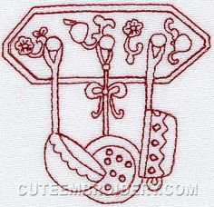 the embroidery design shows an image of a bag with flowers in it and a ribbon on top