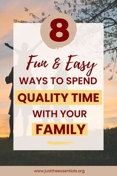 Silhouette of a family enjoying their time together. Quality Time With Family, Quality Family Time, Time With Family, Busy Mom, Quality Time, Family Time