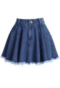 LunasAngel♡ Short Denim Skirts, Blue Denim Mini Skirt, Blue Denim Skirt, Skirt Denim, Skirt Short, Short Denim, Denim Skirts, Blue Skirt