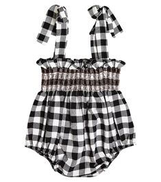 Suncracy - Baby Vichy checked cotton playsuit | Mytheresa Summer Gingham Cotton Bubble Romper, Cotton Jumpsuits And Rompers With Smocked Bodice For Vacation, Plaid Cotton Bubble Romper For Summer, Summer Cotton Plaid Bubble Romper, Summer Plaid Cotton Bubble Romper, Summer Cotton Bubble Romper With Smocked Bodice, Casual Summer Bubble Romper With Smocked Bodice, Cute Bubble Romper With Smocked Back For Summer, Cute Summer Bubble Romper With Smocked Back