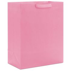 a pink shopping bag on a white background