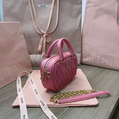 Size: 17cm*10.5cm*5cm It comes with Dust box, Care manual, Tag, and Paper bag. Bosnia And Herzegovina, Cambodia, Miu Miu, Paper Bag, Clutch Bag, Things To Come, Tote Bag, 10 Things