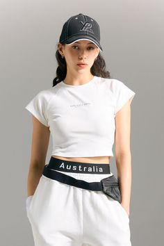 Just when you thought your love for our our cropped tees couldn’t get any deeper, we made this. Meet the Crop Short Sleeve Shirt, a cool crop with a crew neckline and center seam, made from our soft cotton. Keep it chill with sweat shorts or pair with high-waisted jogger. Summer Athleisure Cropped Crew Neck Shirt, Sporty White Cropped Shirt For Spring, Sporty White Cropped Shirt With Relaxed Fit, Athleisure Crop Top With Letter Print And Crew Neck, White Sporty Cropped Shirt With Relaxed Fit, Spring Crew Neck Athleisure Crop Top, White Sporty Cropped T-shirt For Spring, Spring Crew Neck Crop Top In Athleisure Style, Spring Athleisure Crop Top With Crew Neck