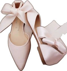 Pink Low Heel Wedding Shoes For Spring, Pink Spring Wedding Shoes With Low Heel, Spring Wedding Shoes Pink Low Heel, Pink Low Heel Spring Wedding Shoes, Formal Pink Almond Toe Flats, Pink Almond Toe Flats For Formal Occasions, Pink Flat Heel Wedding Shoes For Spring, Elegant Slip-on Wedding Shoes For Spring, Formal Pink Low Heel Ballet Flats