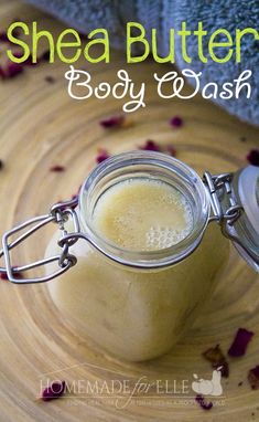 Shea Butter Body Wash, Diy Body Wash, Homemade Body Wash, Diy Lotion, Diy Beauty Products, Shea Body Butter, Homemade Bath Products