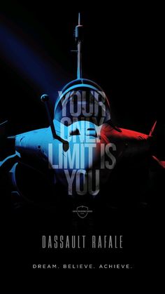 an airplane with the words your one limit is you